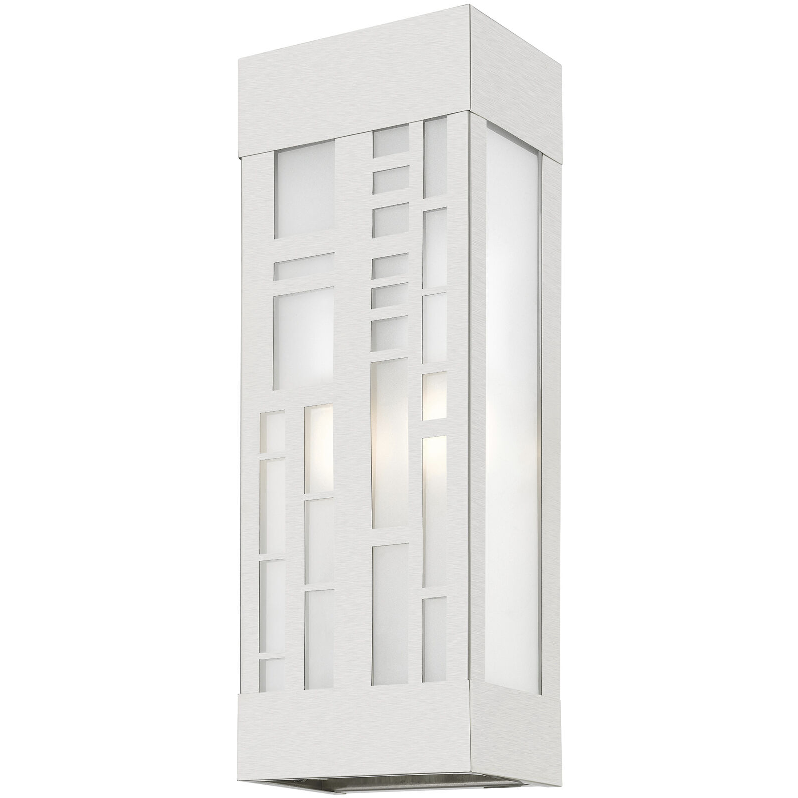 Malmo 2 Light 17 inch Brushed Nickel Outdoor Sconce