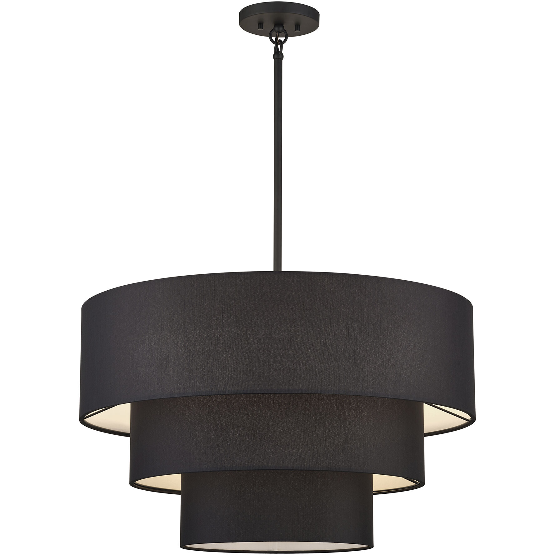 Bainbridge 5 Light 28 inch Black Pendant Chandelier Ceiling Light, Medium