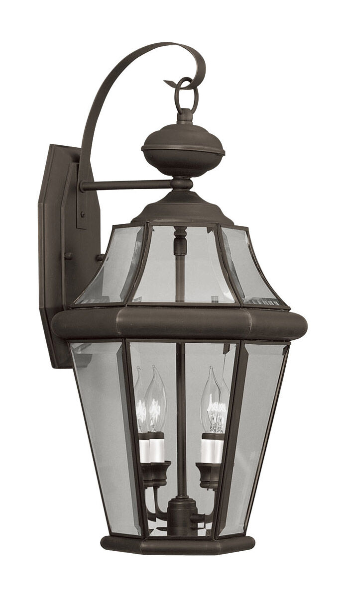 Georgetown 2 Light 21 inch Bronze Outdoor Wall Lantern