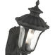 Oxford 1 Light 16 inch Textured Black Outdoor Wall Lantern