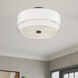 Fontana 4 Light 18 inch Bronze Semi-Flush Ceiling Light