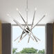 Monaco 14 Light 40 inch Brushed Nickel Foyer Chandelier Ceiling Light