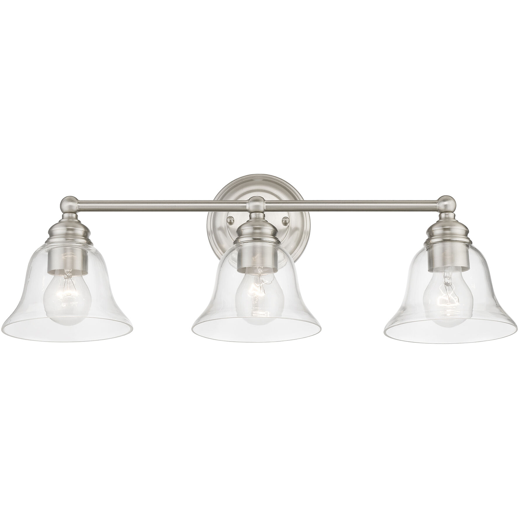Moreland 3 Light 24 inch Brushed Nickel Vanity Sconce Wall Light