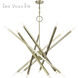 Monaco 14 Light 40 inch Antique Brass Foyer Chandelier Ceiling Light