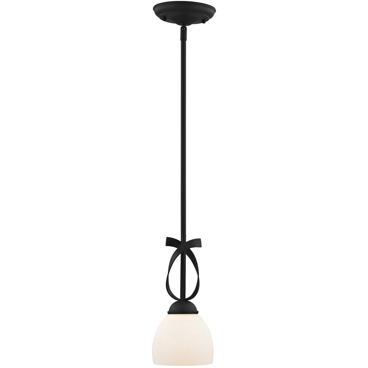Brookside 1 Light 6 inch Black Mini Pendant Ceiling Light