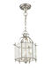 Livingston 3 Light 10 inch Brushed Nickel Convertible Mini Pendant/Ceiling Mount Ceiling Light