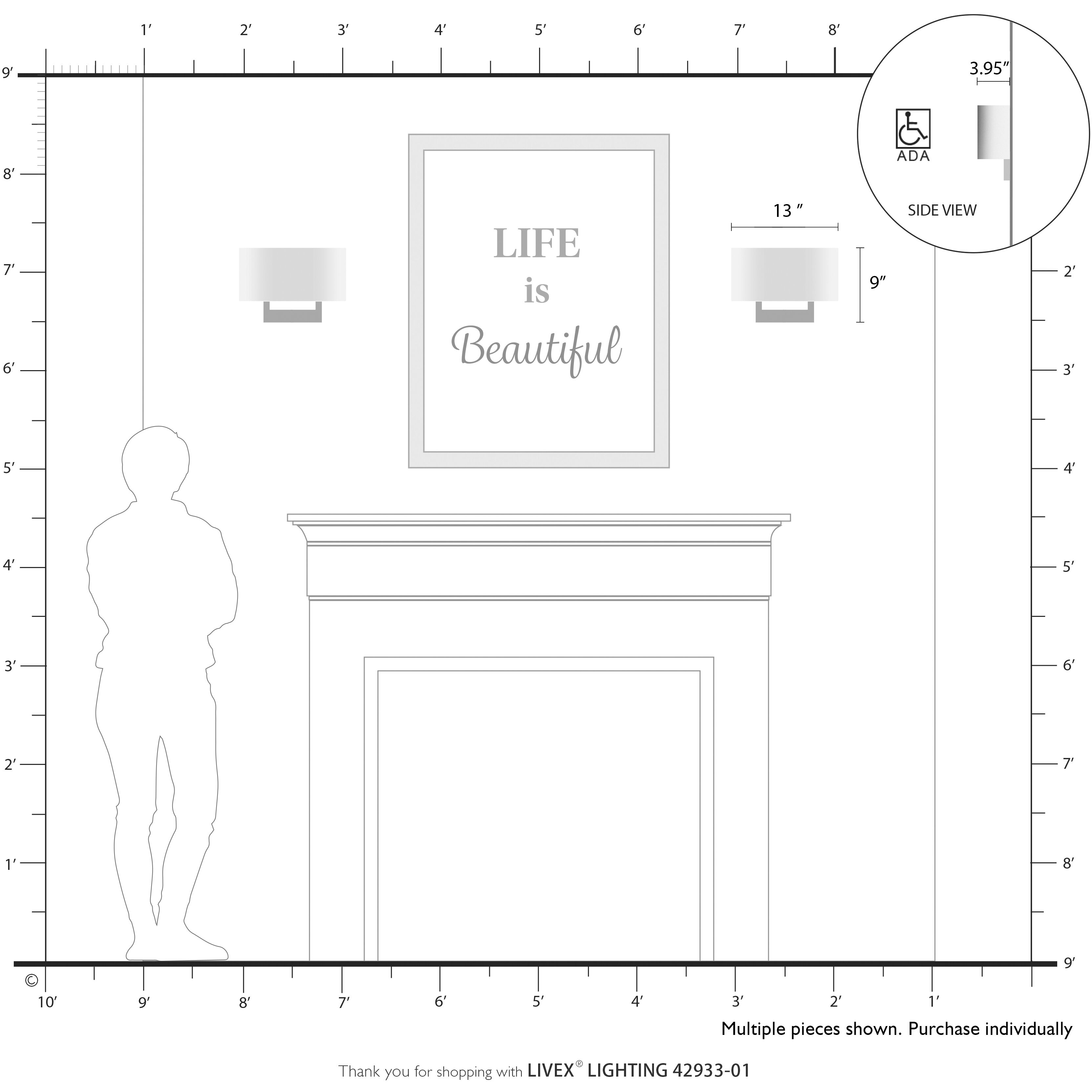 Allison Wall Sconce Wall Light in Antique Brass, Medium