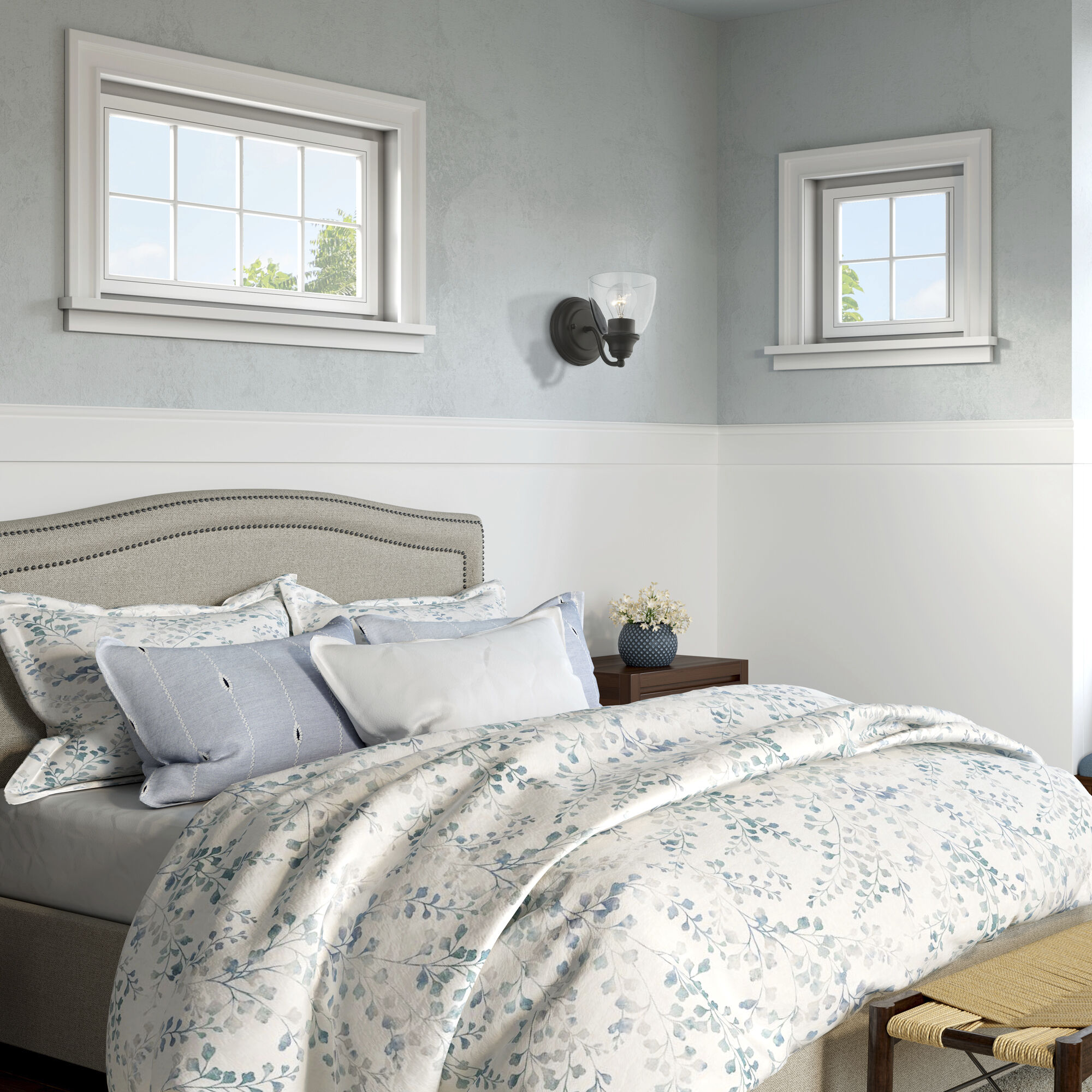 Montgomery 1 Light 5 inch Black Vanity Sconce Wall Light