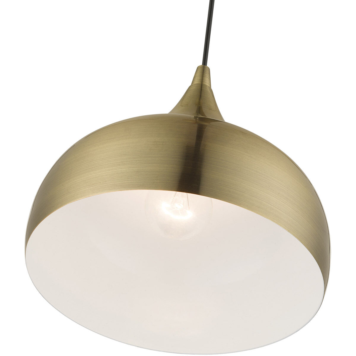 Amador 1 Light 10 inch Antique Brass Pendant Ceiling Light