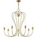 Lucerne 7 Light 30 inch Antique Brass Chandelier Ceiling Light