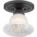 Edgemont 1 Light 7 inch Bronze Semi-Flush Mount Ceiling Light