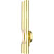 Acra 2 Light 5 inch Satin Brass ADA ADA Double Sconce Wall Light