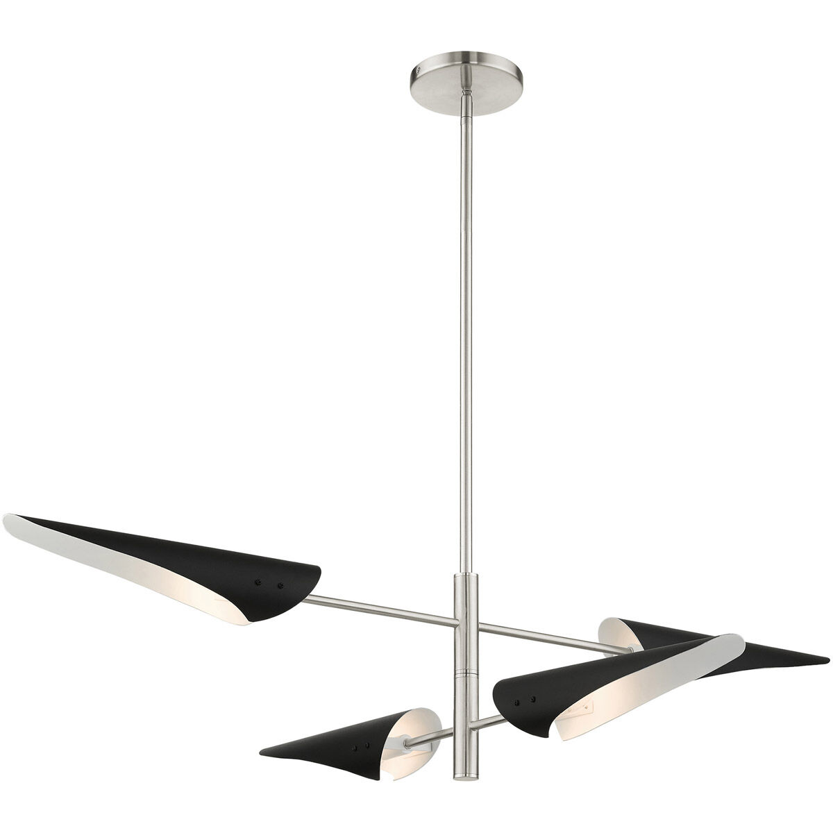 Capistrano 4 Light 38 inch Brushed Nickel Pendant Chandelier Ceiling Light