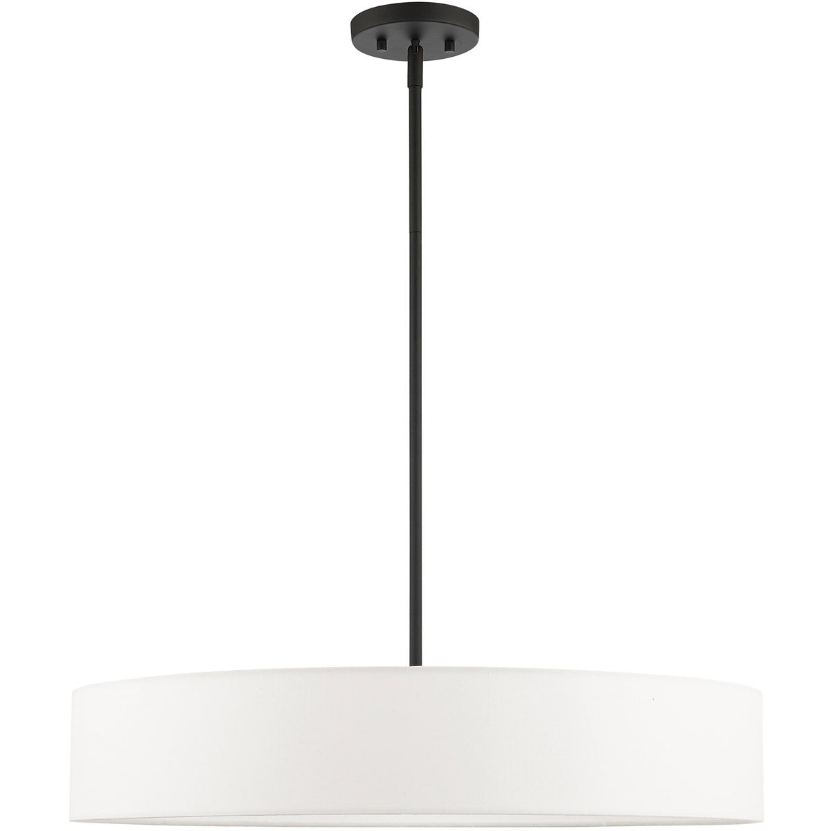 Venlo 5 Light 26 inch Black with Brushed Nickel Accents Pendant Ceiling Light