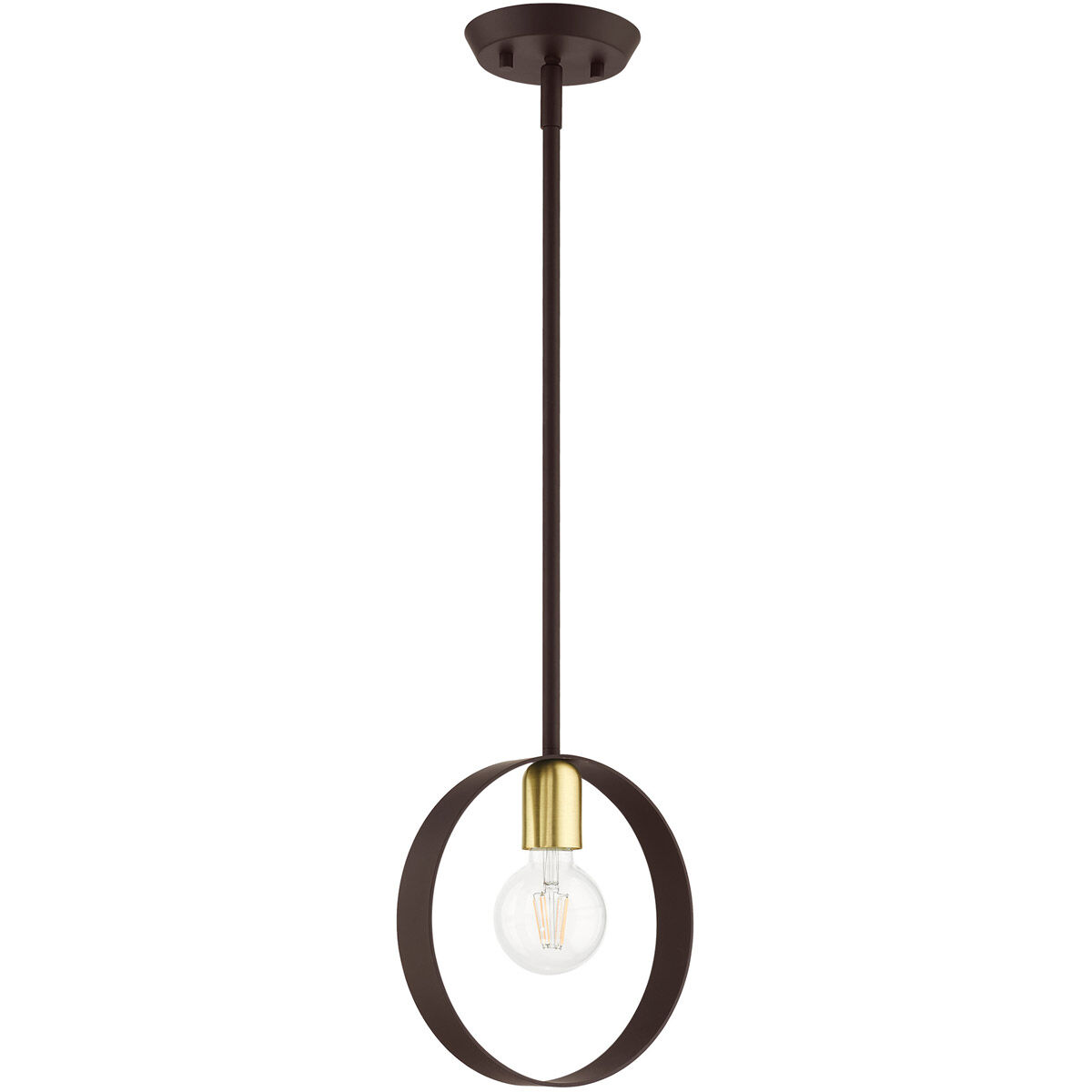 Modesto 1 Light 5.13 inch Bronze Pendant Ceiling Light