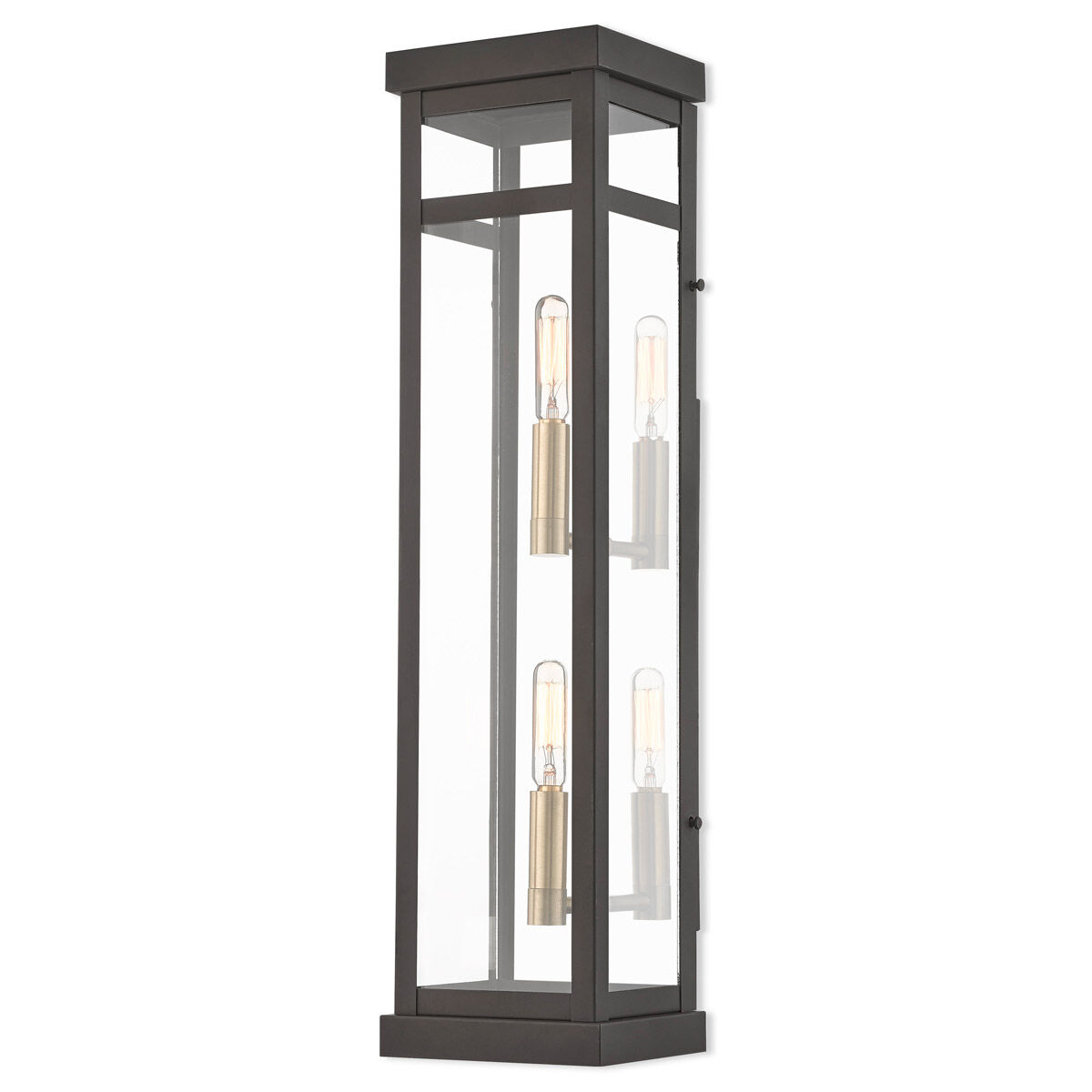 Hopewell 2 Light 22 inch Bronze Outdoor Wall Lantern