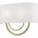 Stratton 2 Light 15 inch Soft Gold ADA Wall Sconce Wall Light