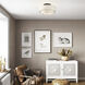 Manorwood 3 Light 18 inch English Bronze Large Semi-Flush Ceiling Light, Large