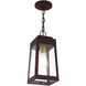 Oslo 1 Light 6 inch Bronze Outdoor Pendant Lantern