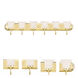 Riviera 6 Light 48 inch Polished Brass Bath Vanity Wall Light