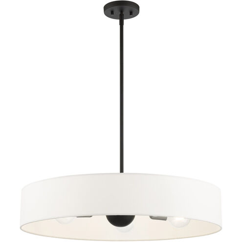 Venlo 5 Light 26 inch Black with Brushed Nickel Accents Pendant Ceiling Light