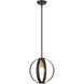 Modesto 1 Light 12 inch Bronze Pendant Ceiling Light