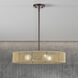 Goldiemesh 4 Light 22 inch English Bronze Pendant Ceiling Light