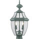 Monterey 2 Light 22 inch Verdigris Outdoor Post Top Lantern