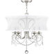 Newcastle 5 Light 20 inch Brushed Nickel Chandelier Ceiling Light