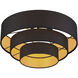 Sentosa 4 Light 21 inch Black Semi Flush Mount Ceiling Light, Extra Large