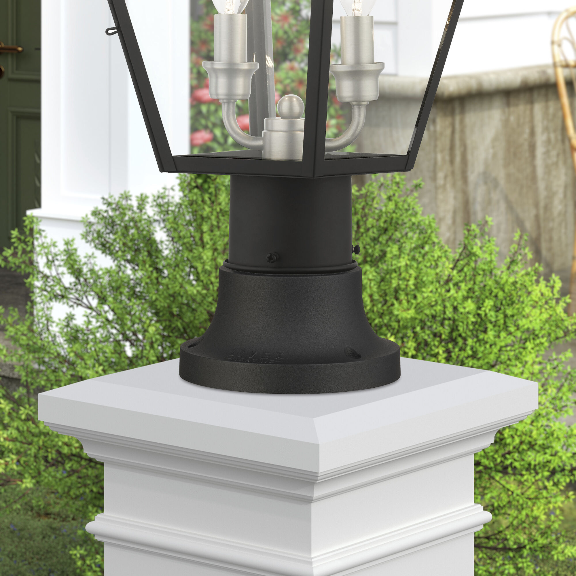 Allison 4.5 inch Textured Black Pier Mount Adapter