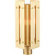 Utrecht 1 Light 20 inch Satin Brass Outdoor Post Top Lantern