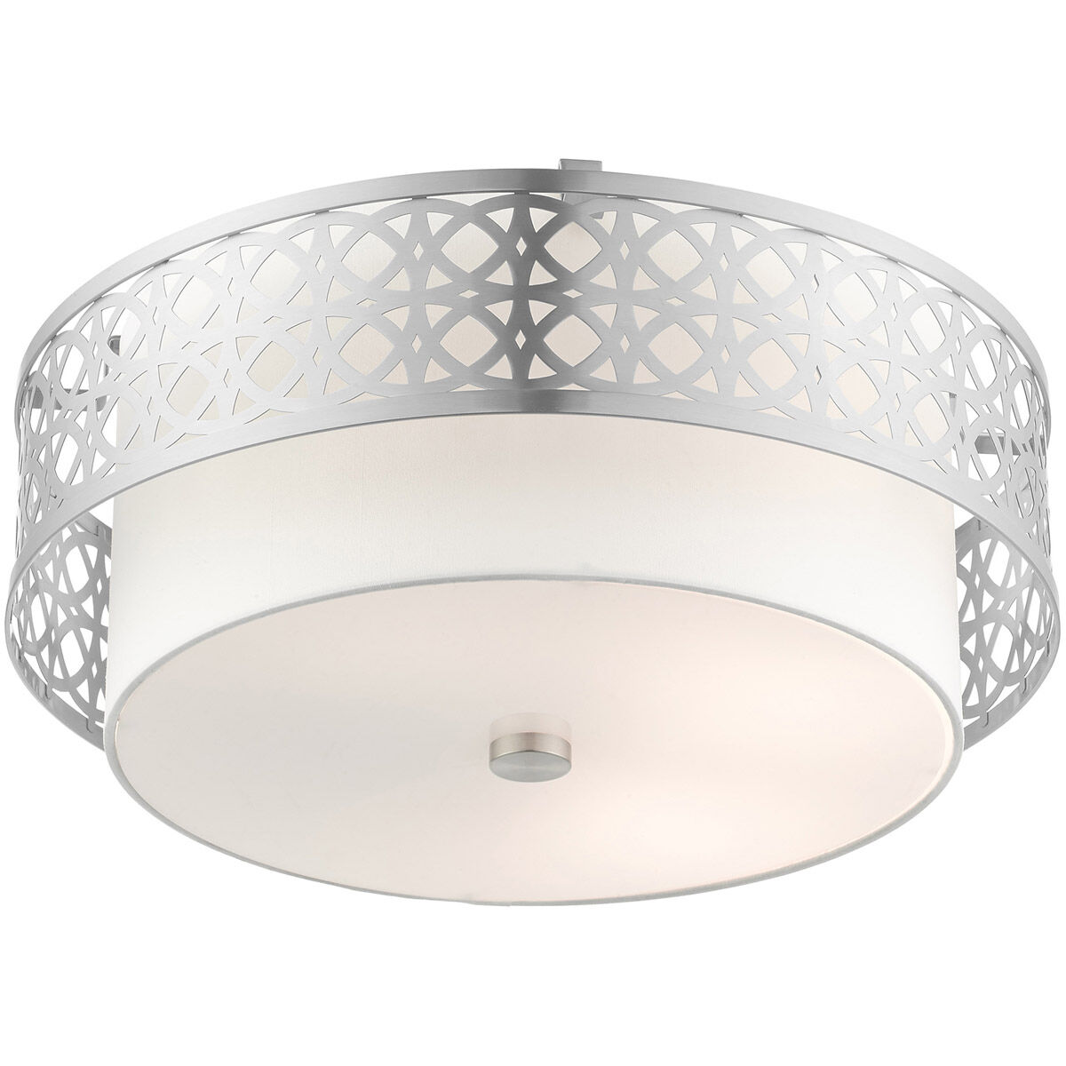 Calinda 4 Light 20 inch Brushed Nickel Semi Flush Ceiling Light