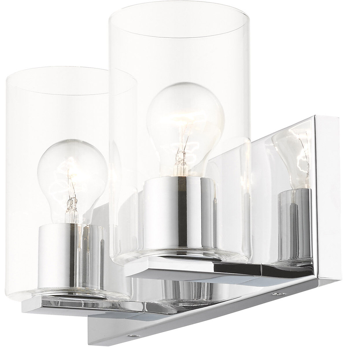 Zurich 2 Light 15 inch Polished Chrome Vanity Sconce Wall Light