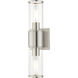 Quincy 2 Light 16 inch Brushed Nickel Vanity Sconce Wall Light