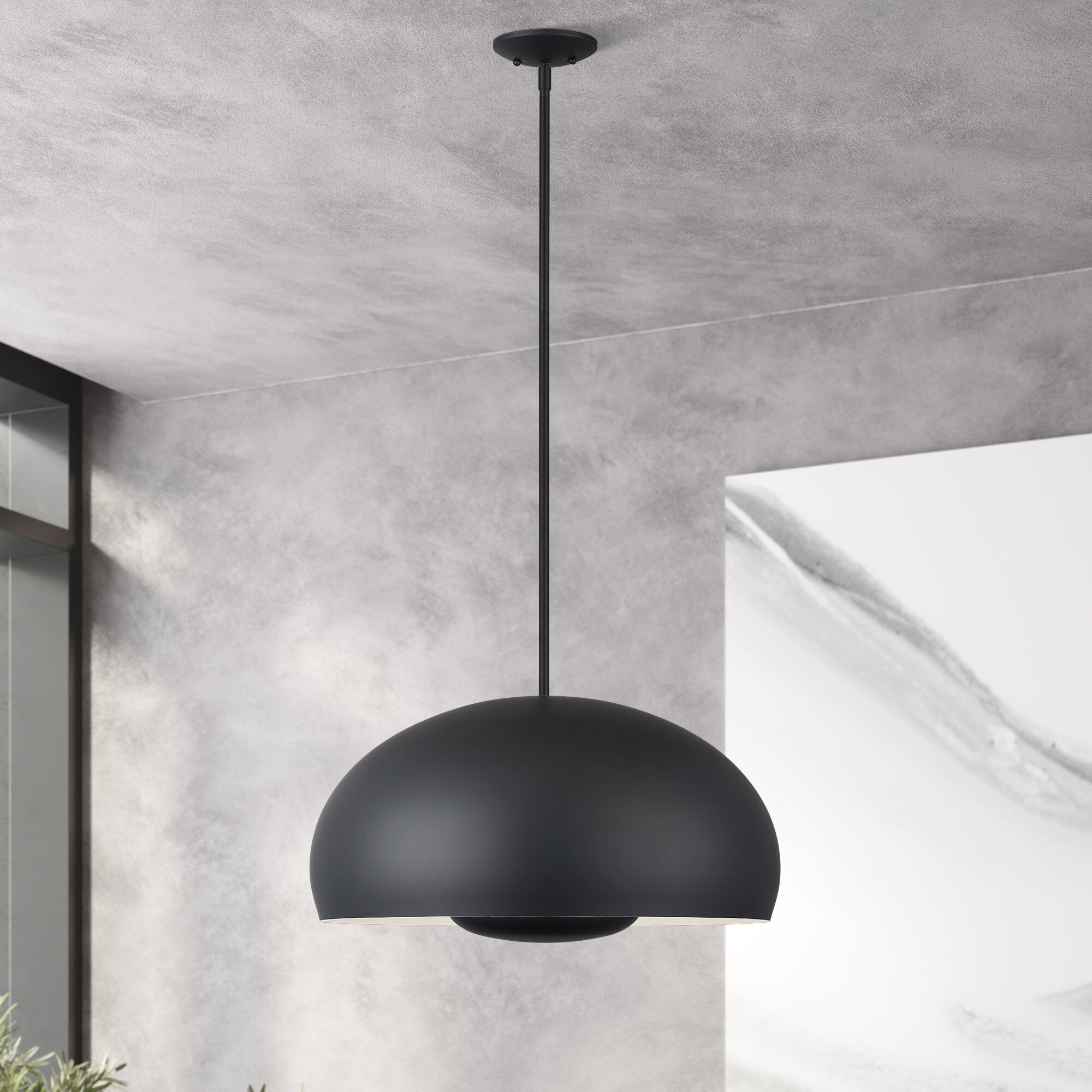 Domma 4 Light 22.5 inch Black Pendant Ceiling Light