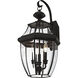 Monterey 3 Light 23 inch Black Outdoor Wall Lantern