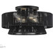Florell 4 Light 21 inch Black Semi Flush Mount Ceiling Light, Extra Large