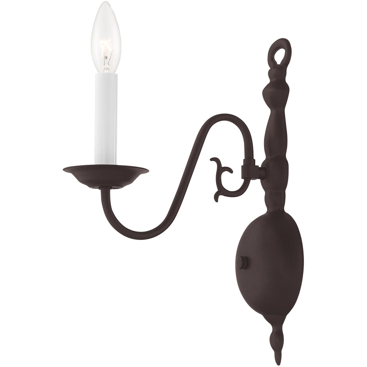 Williamsburgh 1 Light 5 inch Bronze Wall Sconce Wall Light