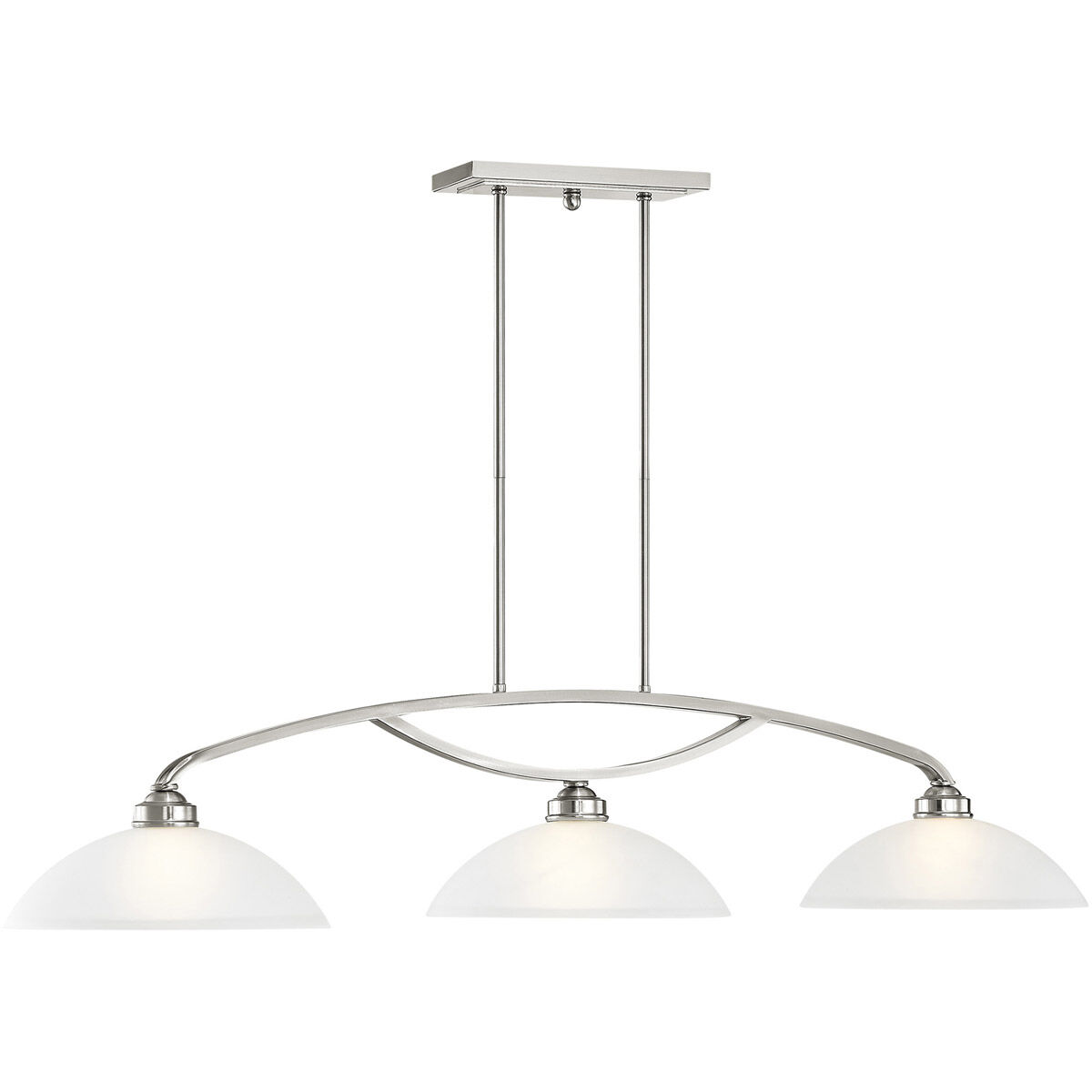 Somerset 3 Light 50 inch Brushed Nickel Billiard/Island Ceiling Light