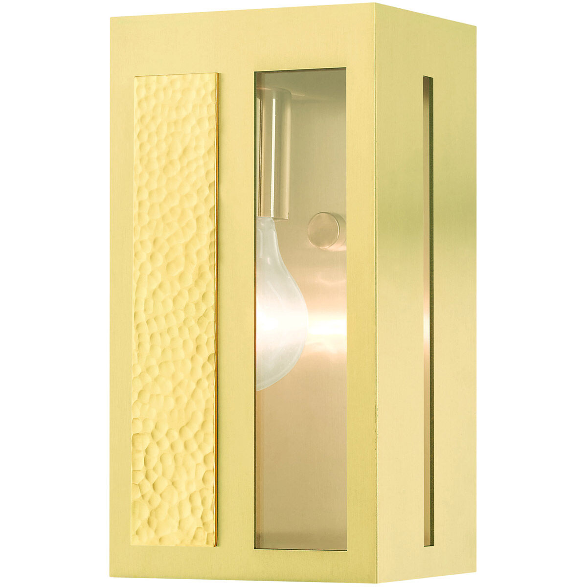 Lafayette 1 Light 9 inch Satin Brass Outdoor ADA Wall Lantern