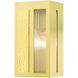 Lafayette 1 Light 9 inch Satin Brass Outdoor ADA Wall Lantern
