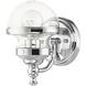 Oldwick 1 Light 6 inch Polished Chrome Vanity Sconce Wall Light