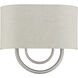 Stratton 2 Light 13 inch Brushed Nickel ADA Wall Sconce Wall Light