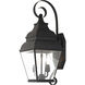 Exeter 2 Light 22 inch Black Outdoor Wall Lantern 