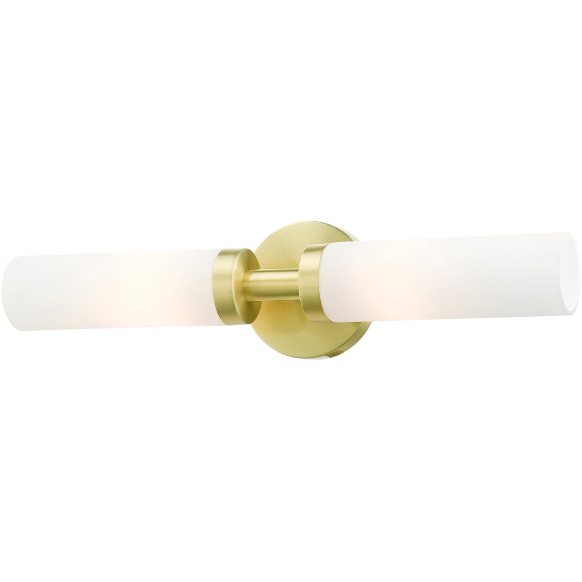 Aero 2 Light 18 inch Satin Brass ADA Vanity Sconce Wall Light