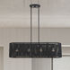 Acordia 4 Light 36 inch Black Linear Chandelier Ceiling Light, Large