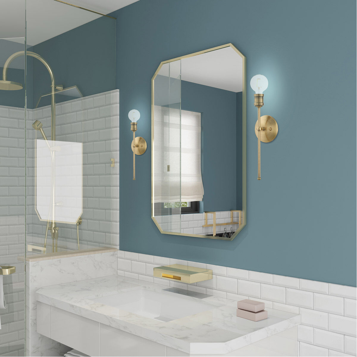 Lansdale 1 Light 5 inch Antique Brass ADA Sconce Wall Light