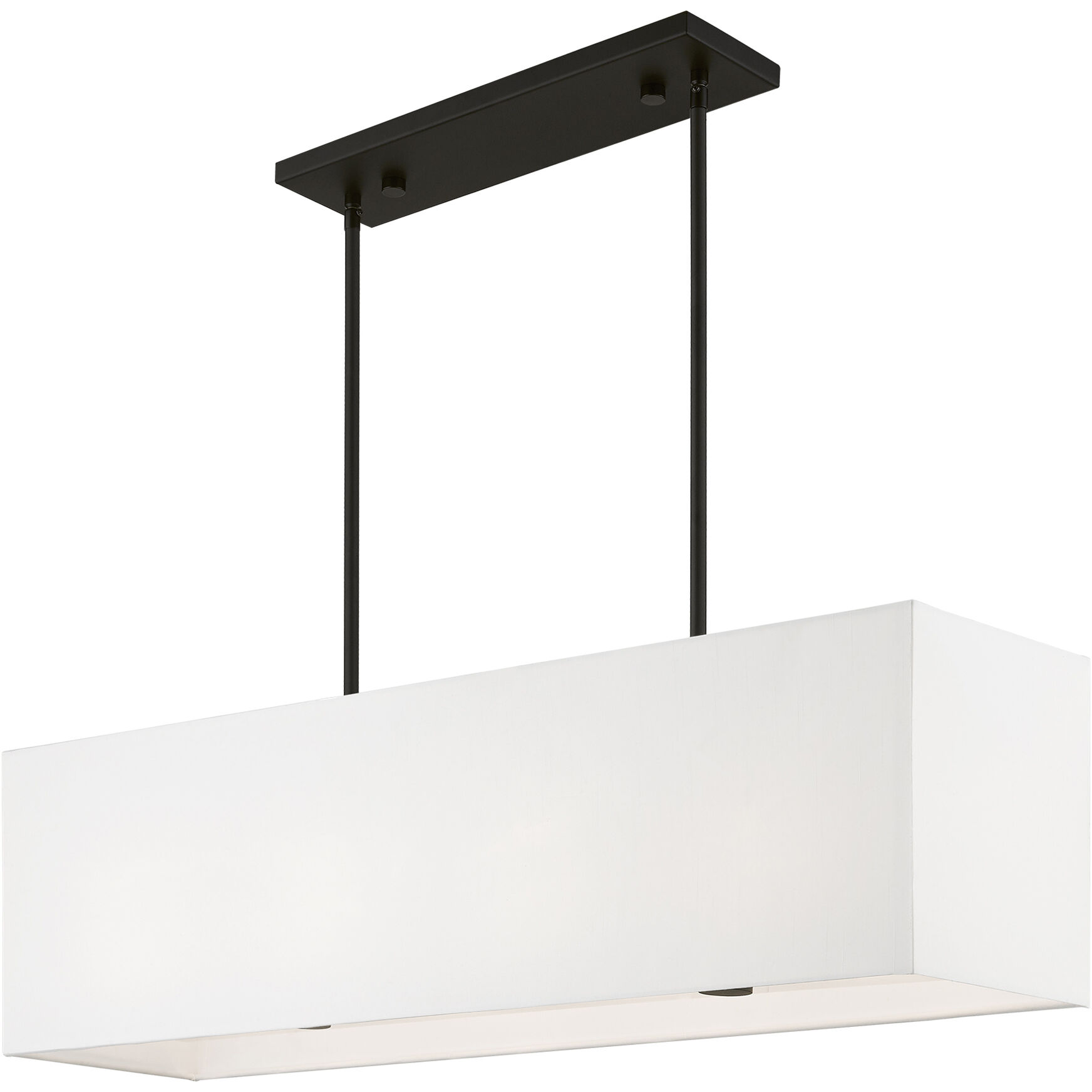 Summit Linear Chandelier Ceiling Light in Black