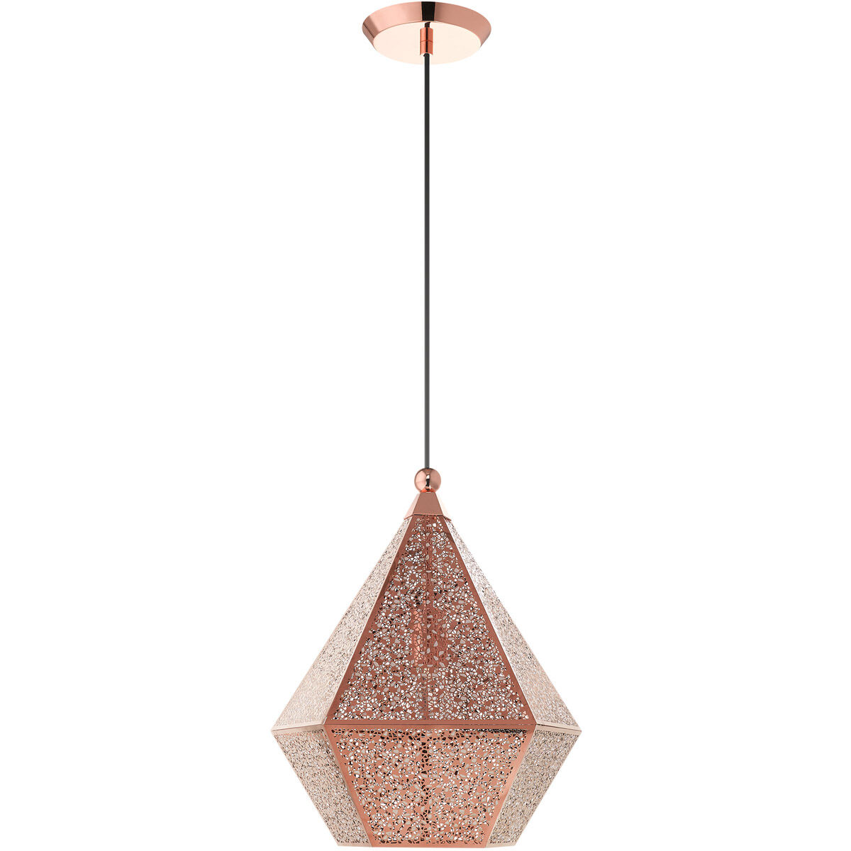Aberdeen 1 Light 14 inch Rose Gold Pendant Ceiling Light